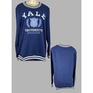 Yale XL Navy Blue University Bulldogs Varsity Graphic Sweatshirt Long Sleeve